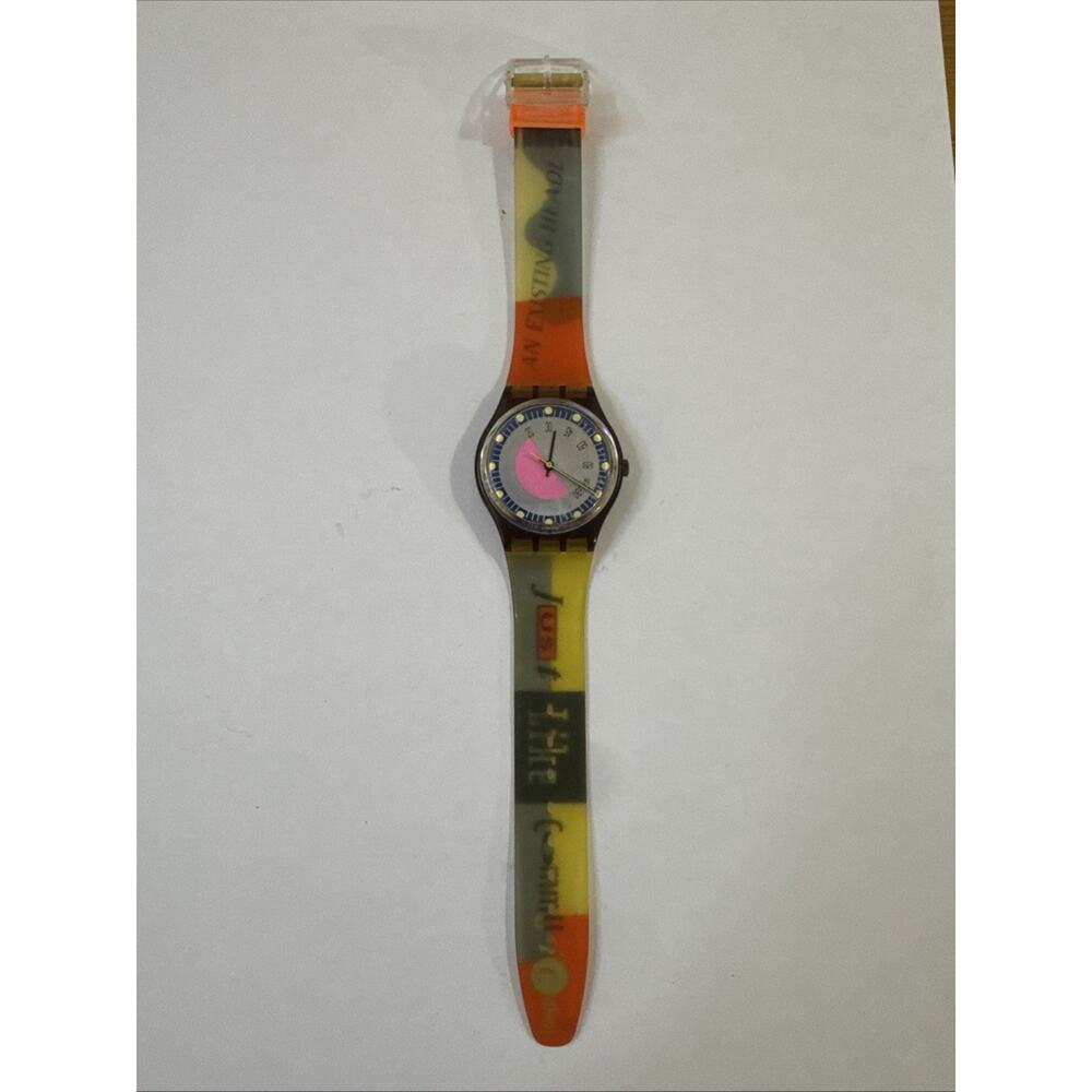 Swatch watch Typesetter GK131 1991 Standard Gents Untested - Parts or Repair